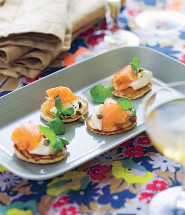 Blinis with smoked salmon